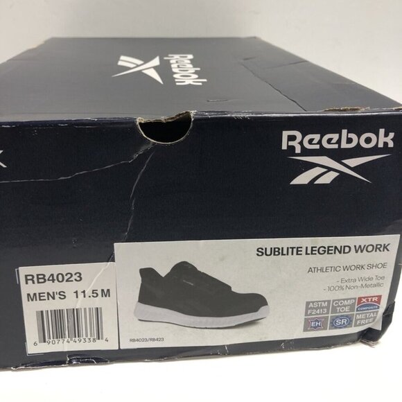 Reebok Men’s Sublite Legend, Black Athletic Work Sneakers, Size 11.5M main image 5